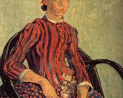 文森特 威廉 梵高 : 坐在藤椅上的穆斯